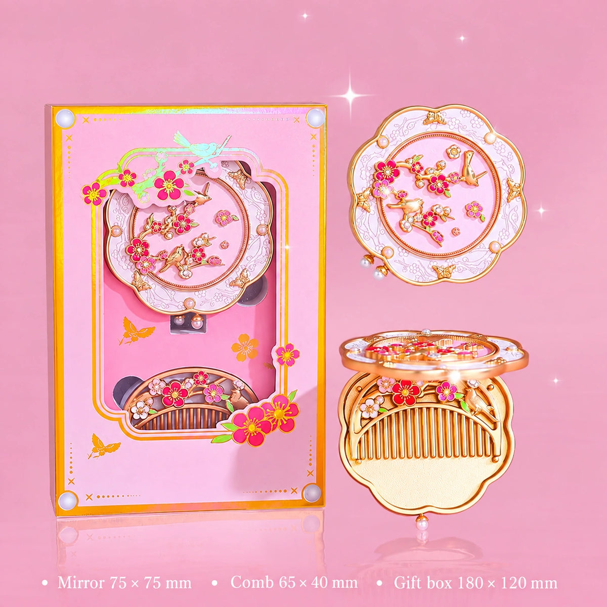 Eastern Aura Phoenix Crown Vanity Mirror & Comb Set — product detail image 14