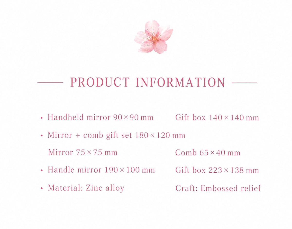 Eastern Aura Phoenix Crown Vanity Mirror & Comb Set — product detail image 19