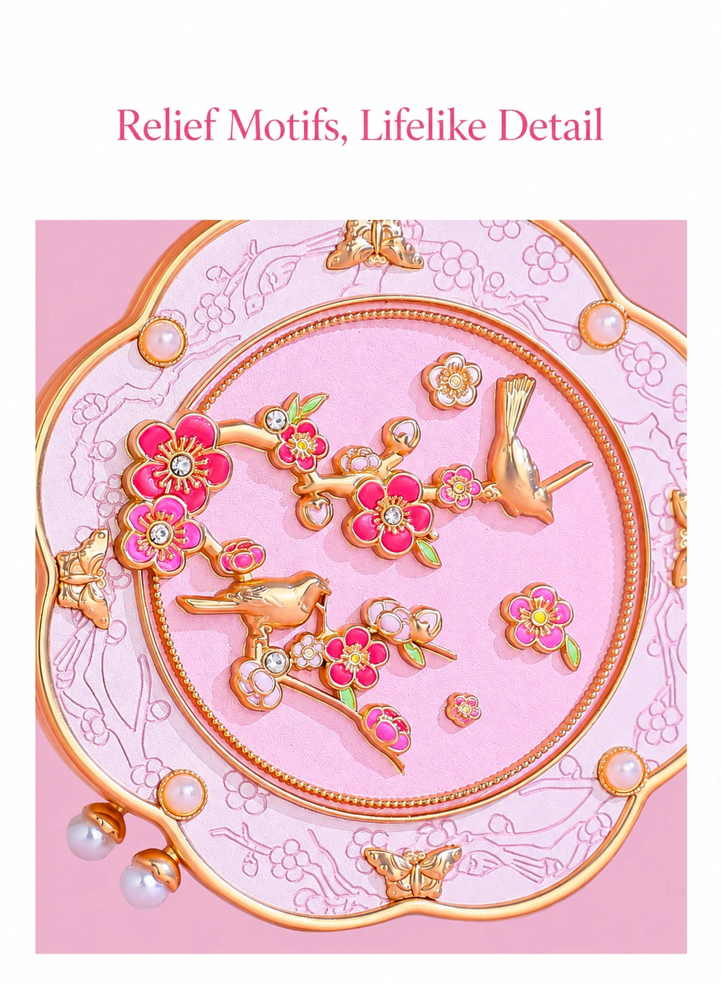 Eastern Aura Phoenix Crown Vanity Mirror & Comb Set — product detail image 21
