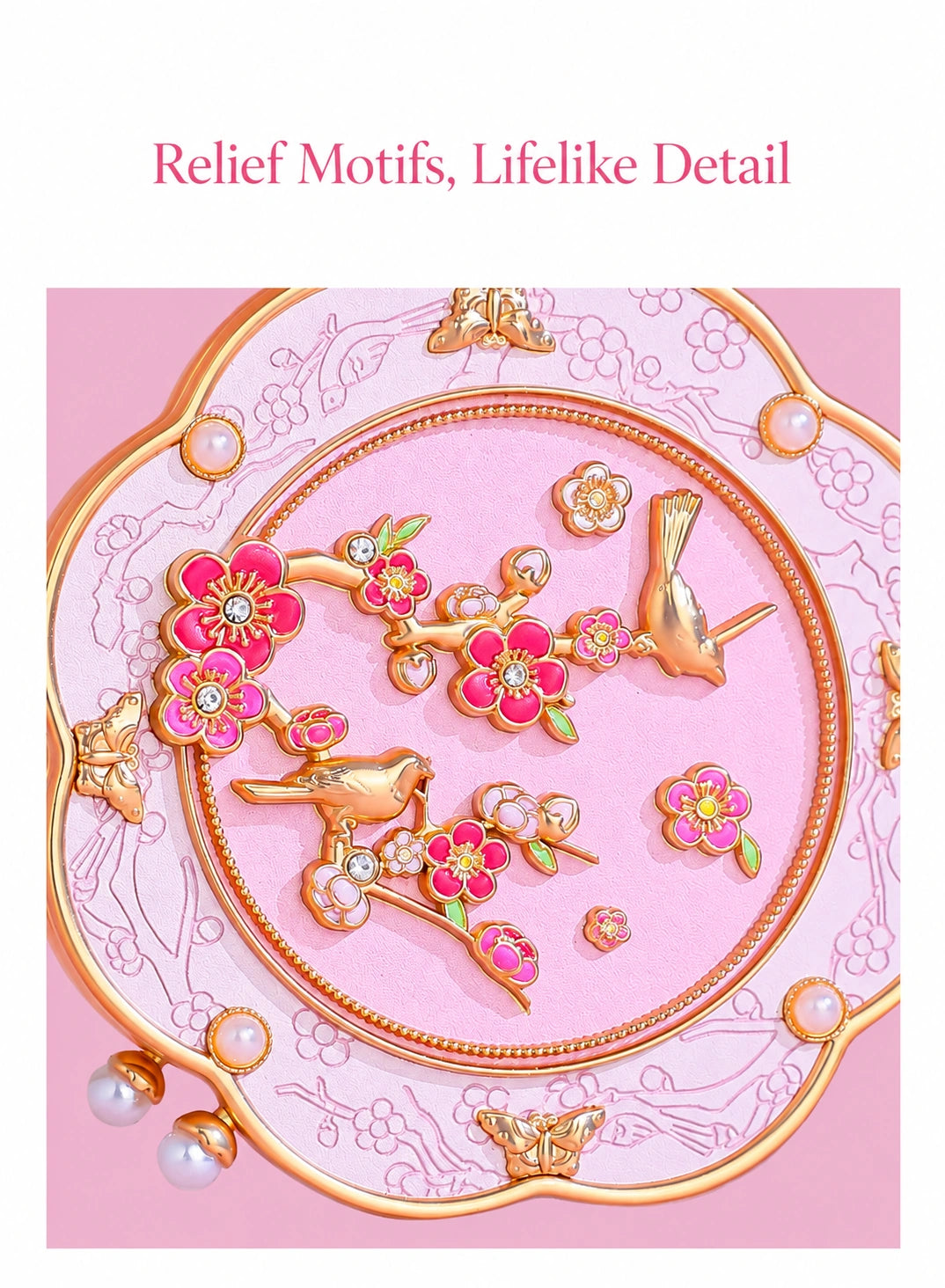 Eastern Aura Phoenix Crown Vanity Mirror & Comb Set — product detail image 21