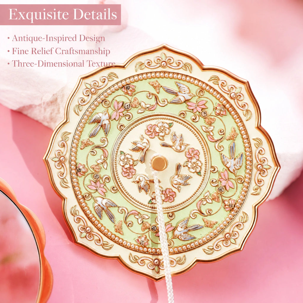 Eastern Aura Forbidden City Relief Hand Mirror — product detail image 4