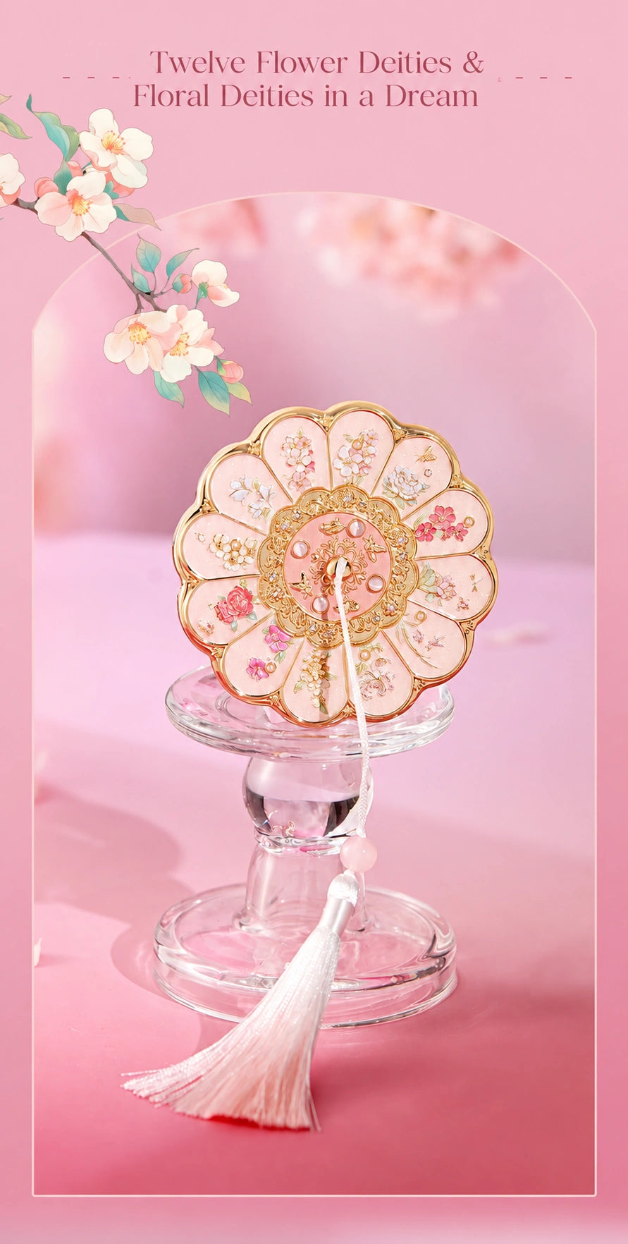 Eastern Aura Forbidden City Relief Hand Mirror — product detail image 15