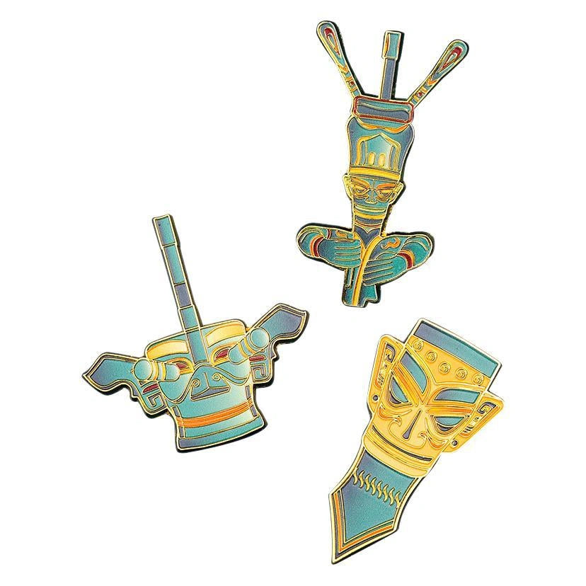 Eastern Aura Sanxingdui Mask Heritage Art Magnet — product detail image 5