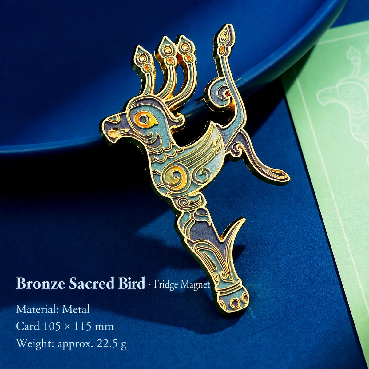 Eastern Aura Sanxingdui Mask Heritage Art Magnet — product detail image 6