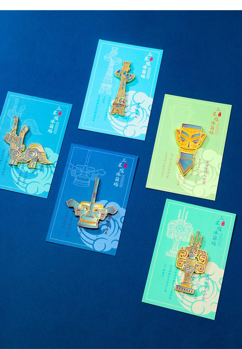 Eastern Aura Sanxingdui Mask Heritage Art Magnet — product detail image 16