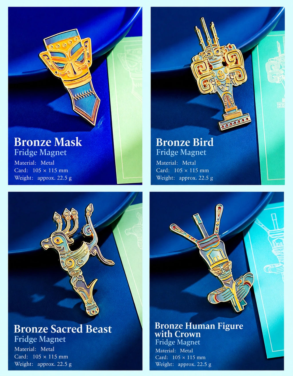 Eastern Aura Sanxingdui Mask Heritage Art Magnet — product detail image 18