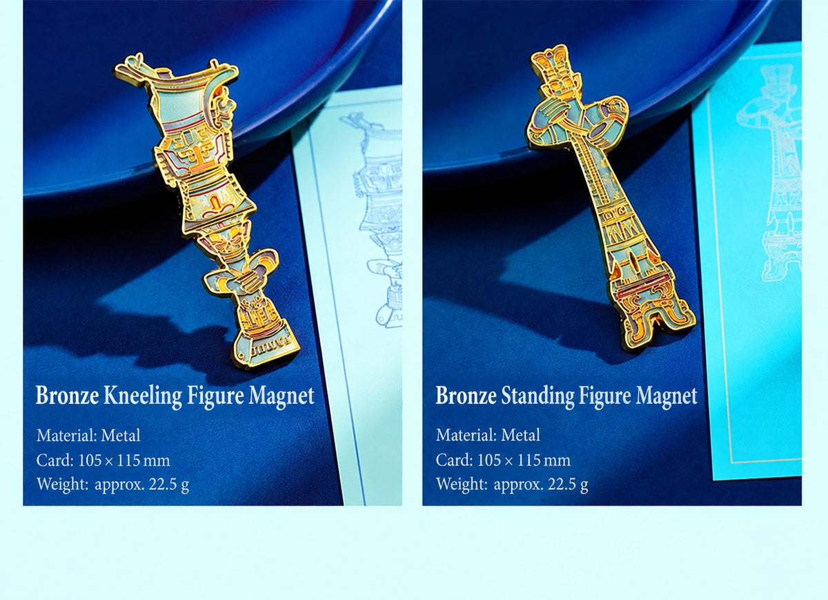 Eastern Aura Sanxingdui Mask Heritage Art Magnet — product detail image 19