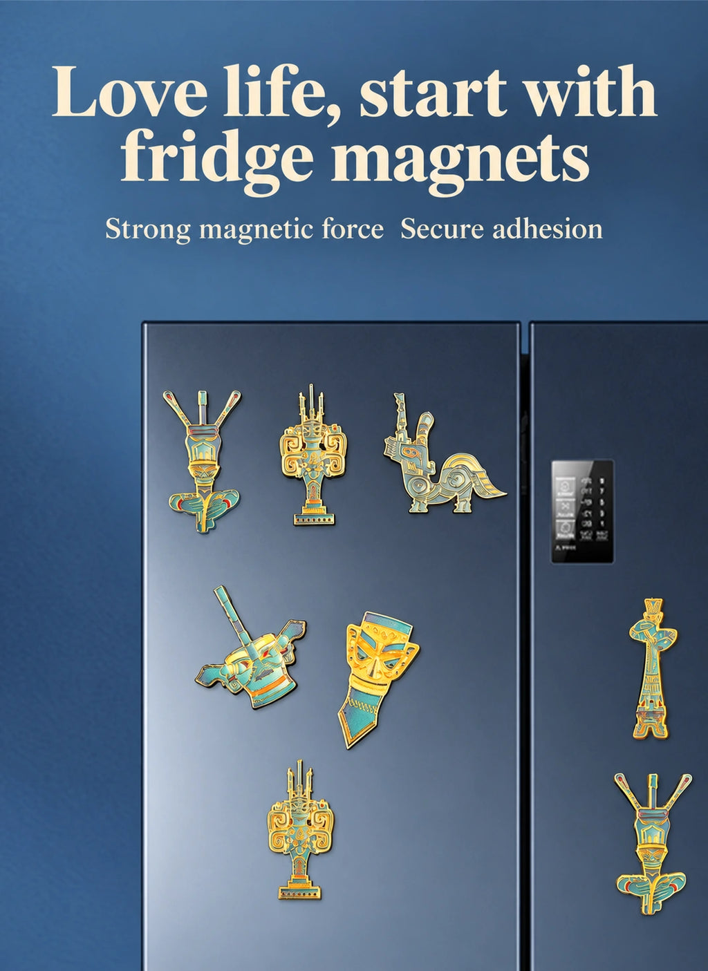 Eastern Aura Sanxingdui Mask Heritage Art Magnet — product detail image 21