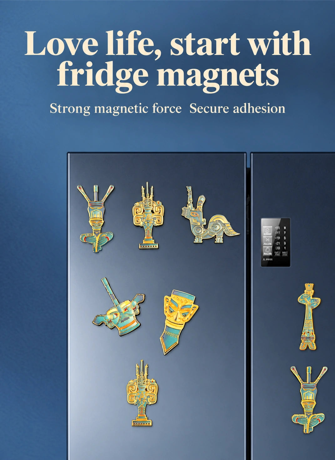 Eastern Aura Sanxingdui Mask Heritage Art Magnet — product detail image 21