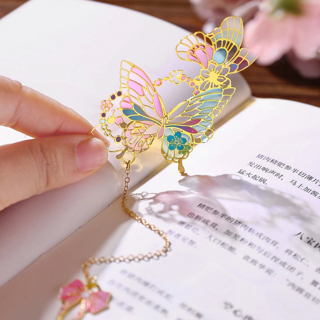 Eastern Aura Butterfly Oil-Painting Bookmark — product detail image 2