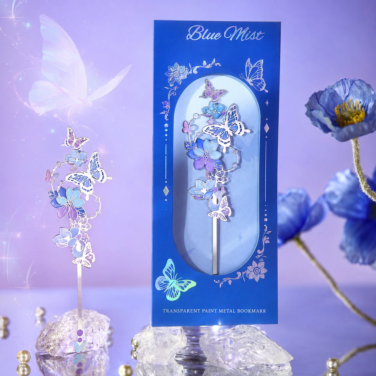 Eastern Aura Butterfly Oil-Painting Bookmark — product detail image 4