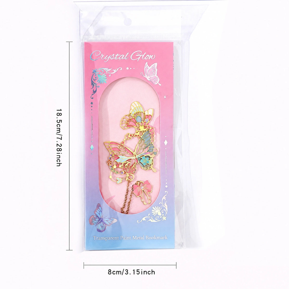 Eastern Aura Butterfly Oil-Painting Bookmark — product detail image 5
