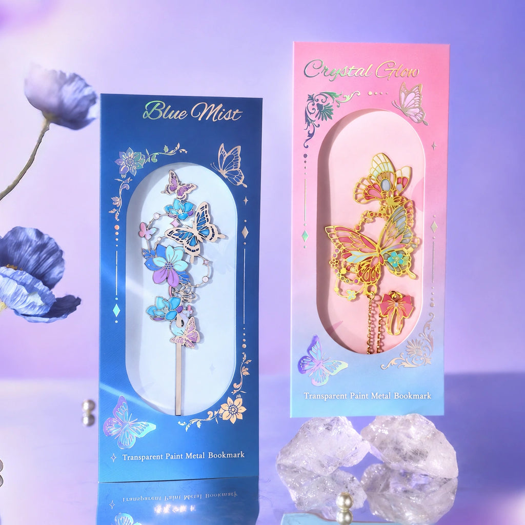 Eastern Aura Butterfly Oil-Painting Bookmark — product detail image 6