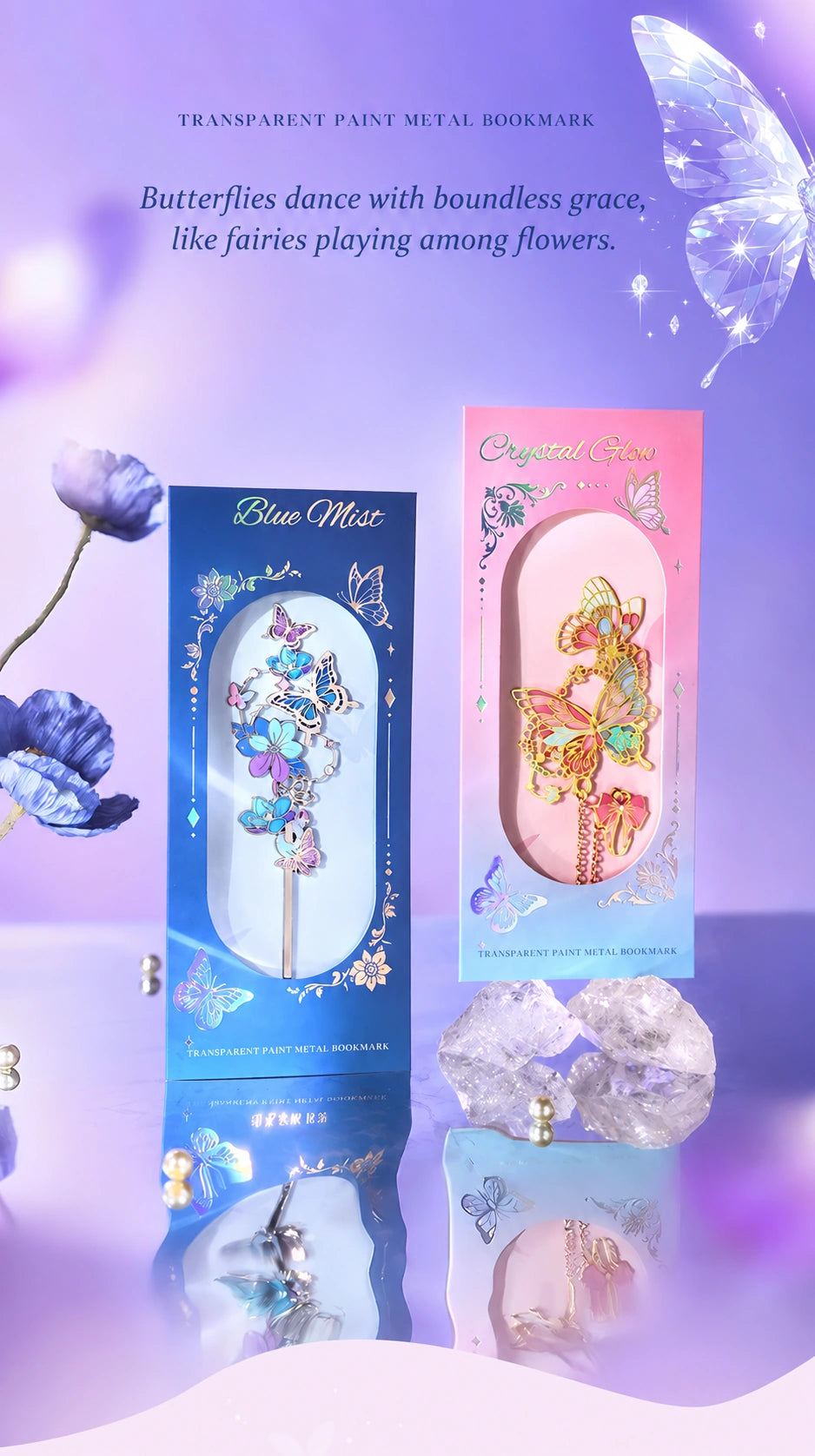 Eastern Aura Butterfly Oil-Painting Bookmark — product detail image 9