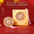Eastern Aura Gilt Butterfly Folding Mirror — product detail image 6