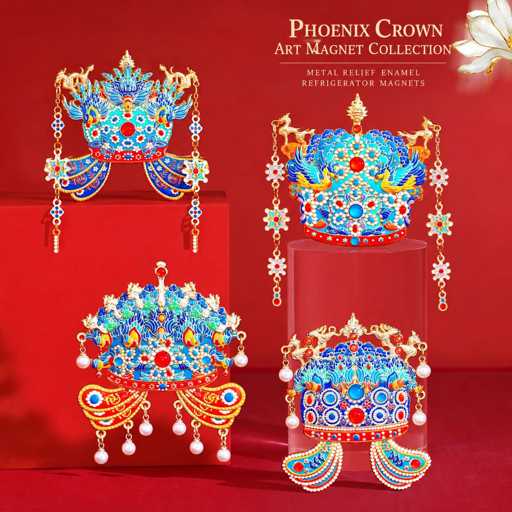Eastern Aura Phoenix Crown Art Magnet Collection — product detail image 2
