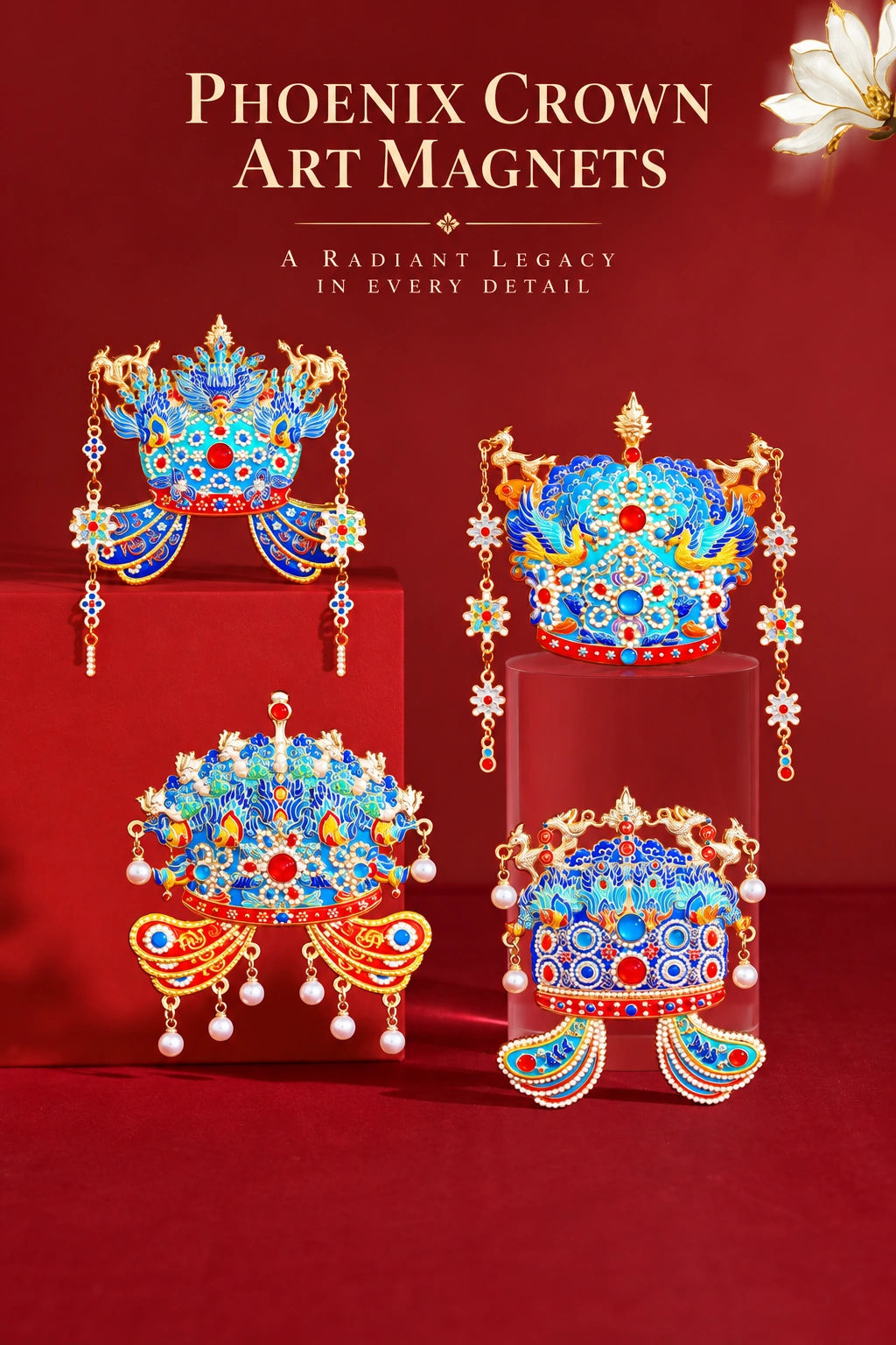 Eastern Aura Phoenix Crown Art Magnet Collection — product detail image 25