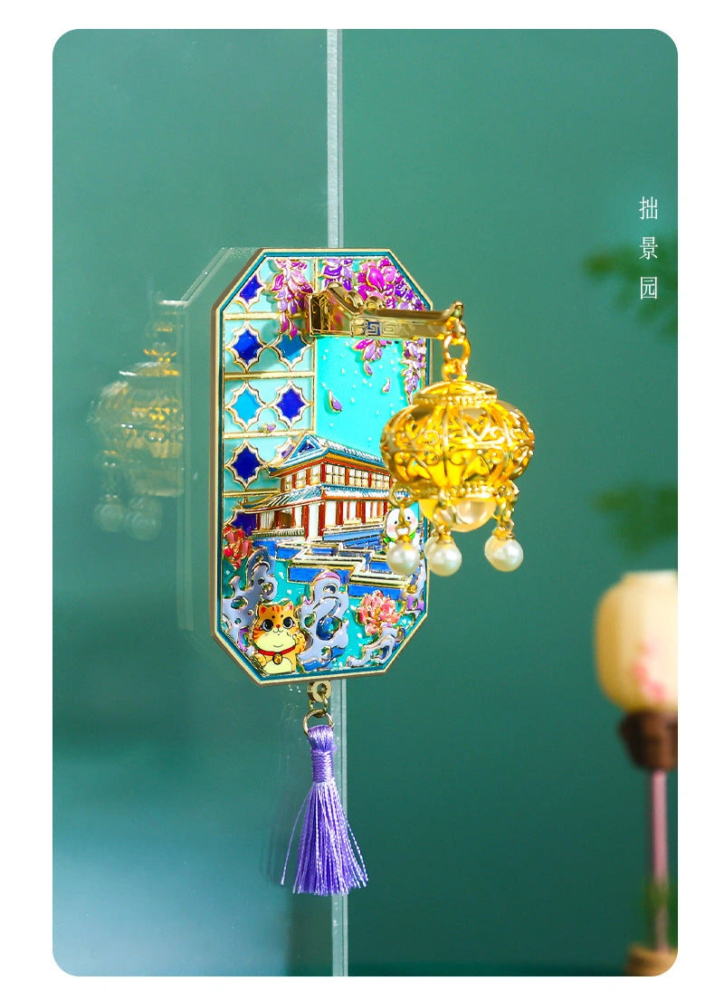Eastern Aura Palace Lantern Enamel Art Magnet — product detail image 31