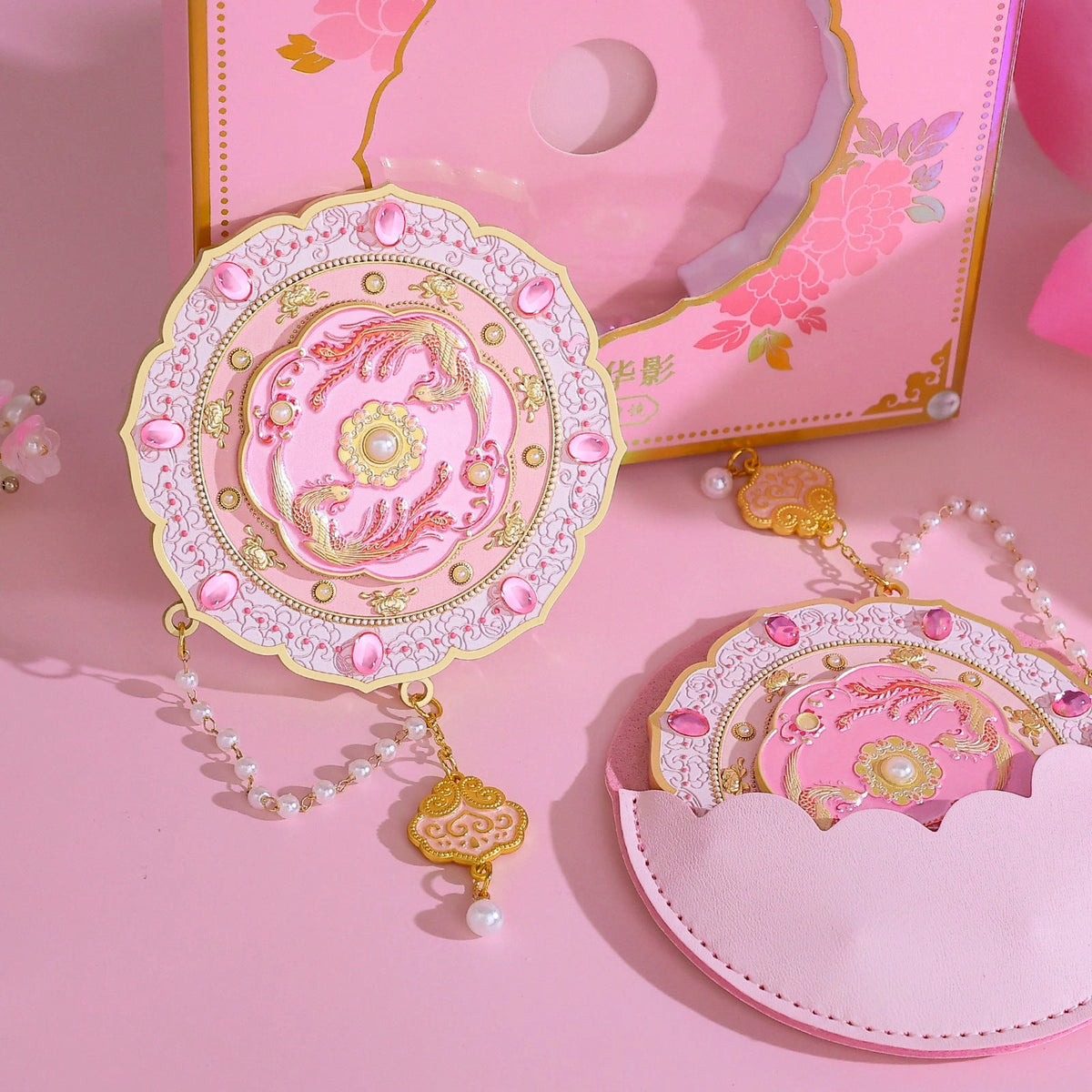 Eastern Aura Phoenix Crown Rotating Hand Mirror — product detail image 2