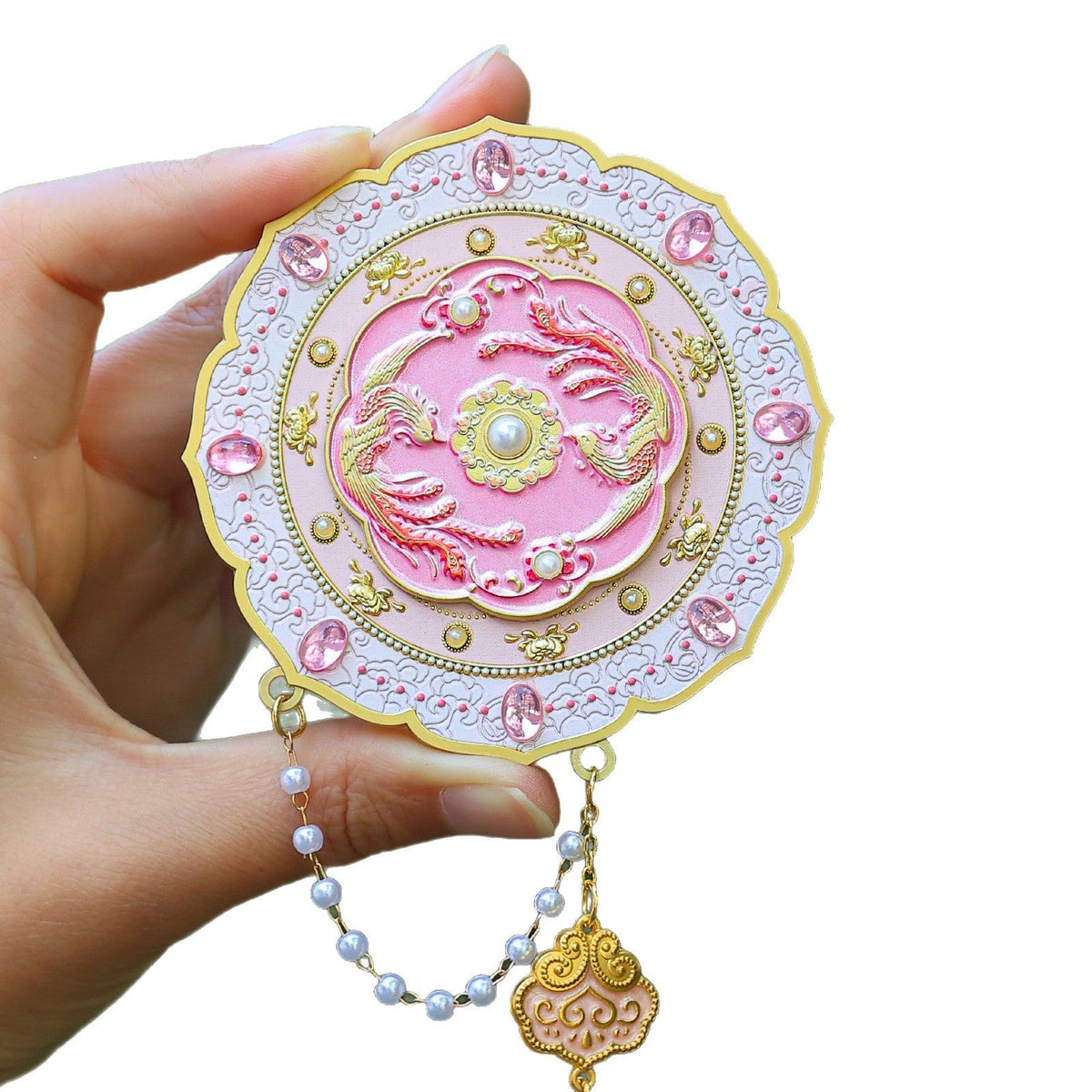 Eastern Aura Phoenix Crown Rotating Hand Mirror — product detail image 5