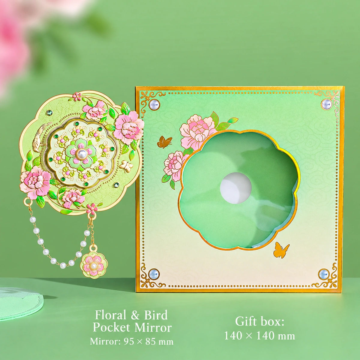 Eastern Aura Phoenix Crown Rotating Hand Mirror — product detail image 7
