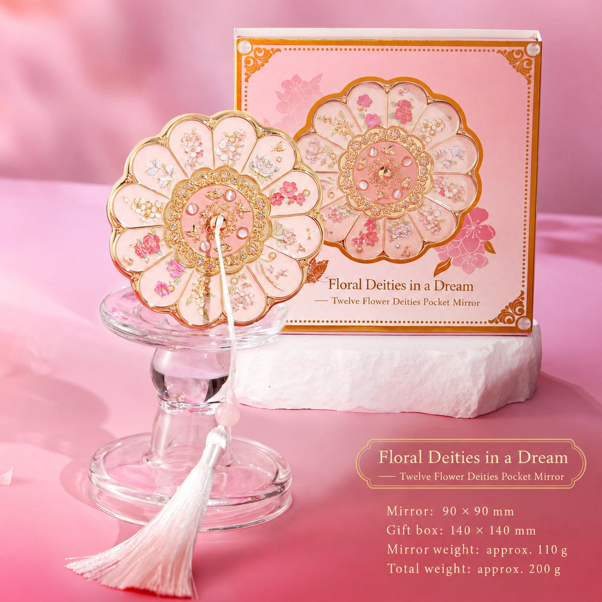 Eastern Aura Phoenix Crown Rotating Hand Mirror — product detail image 11
