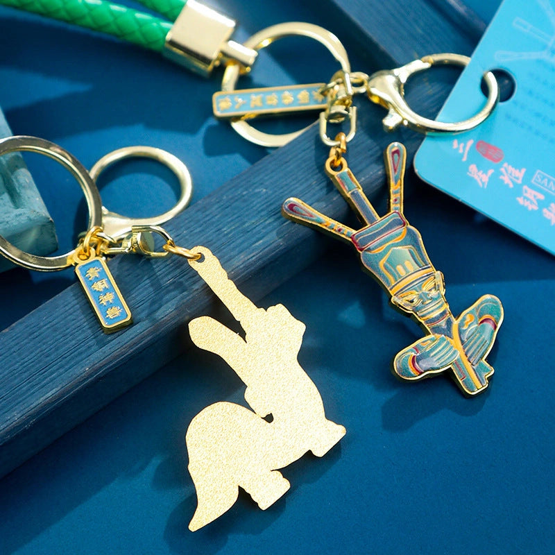 Eastern Aura Sanxingdui Metal Keychain — product detail image 3