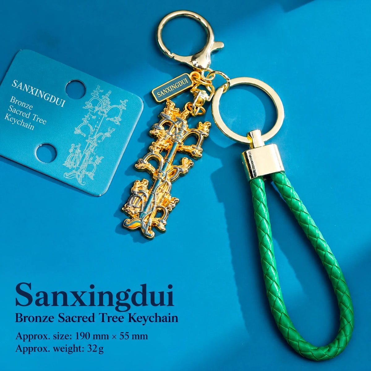 Eastern Aura Sanxingdui Metal Keychain — product detail image 13