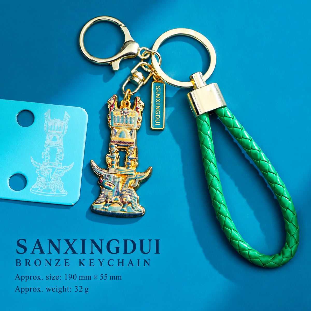 Eastern Aura Sanxingdui Metal Keychain — product detail image 14