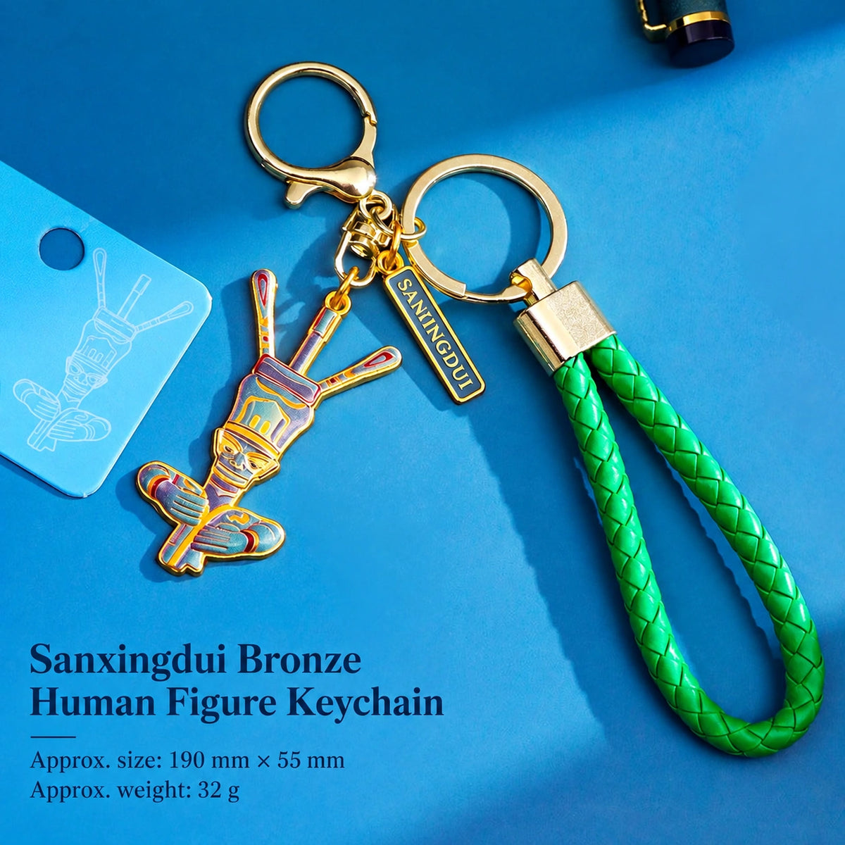 Eastern Aura Sanxingdui Metal Keychain — product detail image 15