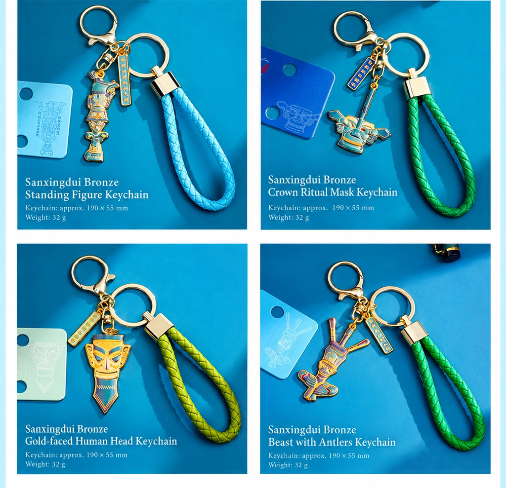 Eastern Aura Sanxingdui Metal Keychain — product detail image 20