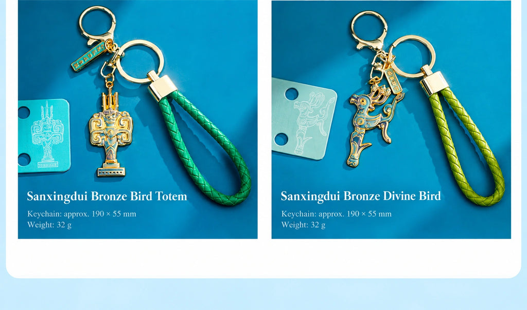 Eastern Aura Sanxingdui Metal Keychain — product detail image 21