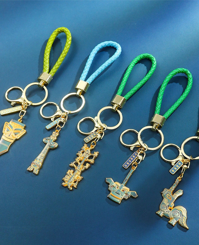 Eastern Aura Sanxingdui Metal Keychain — product detail image 28