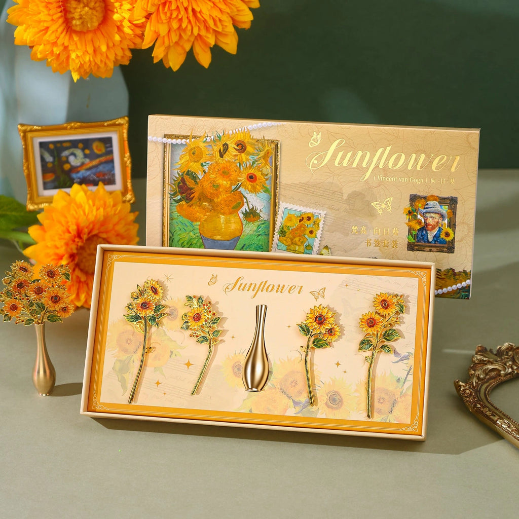 Eastern Aura Sunflower Bookmark Gift Set — hero product image 1