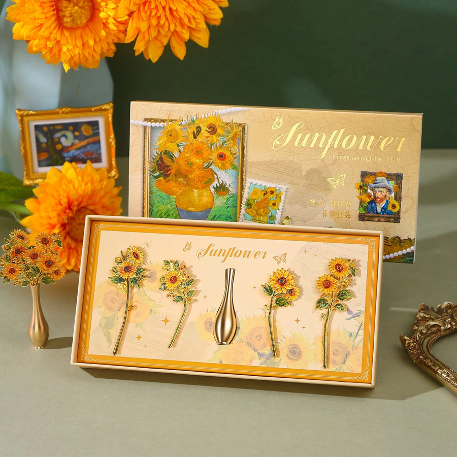 Eastern Aura Sunflower Bookmark Gift Set — hero product image 1