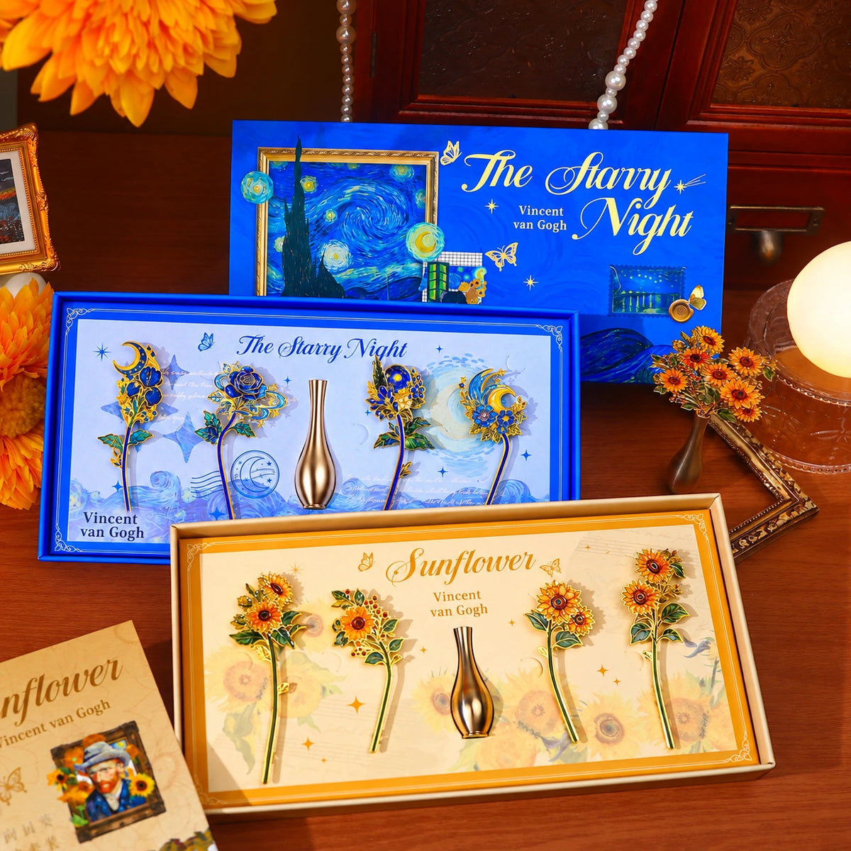 Eastern Aura Sunflower Bookmark Gift Set — product detail image 2