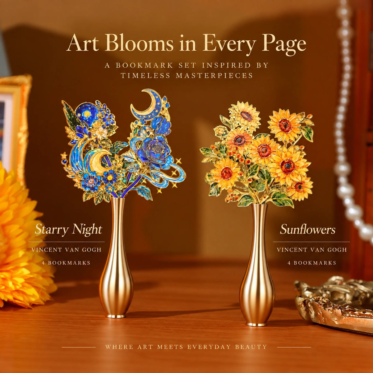 Eastern Aura Sunflower Bookmark Gift Set — product detail image 4