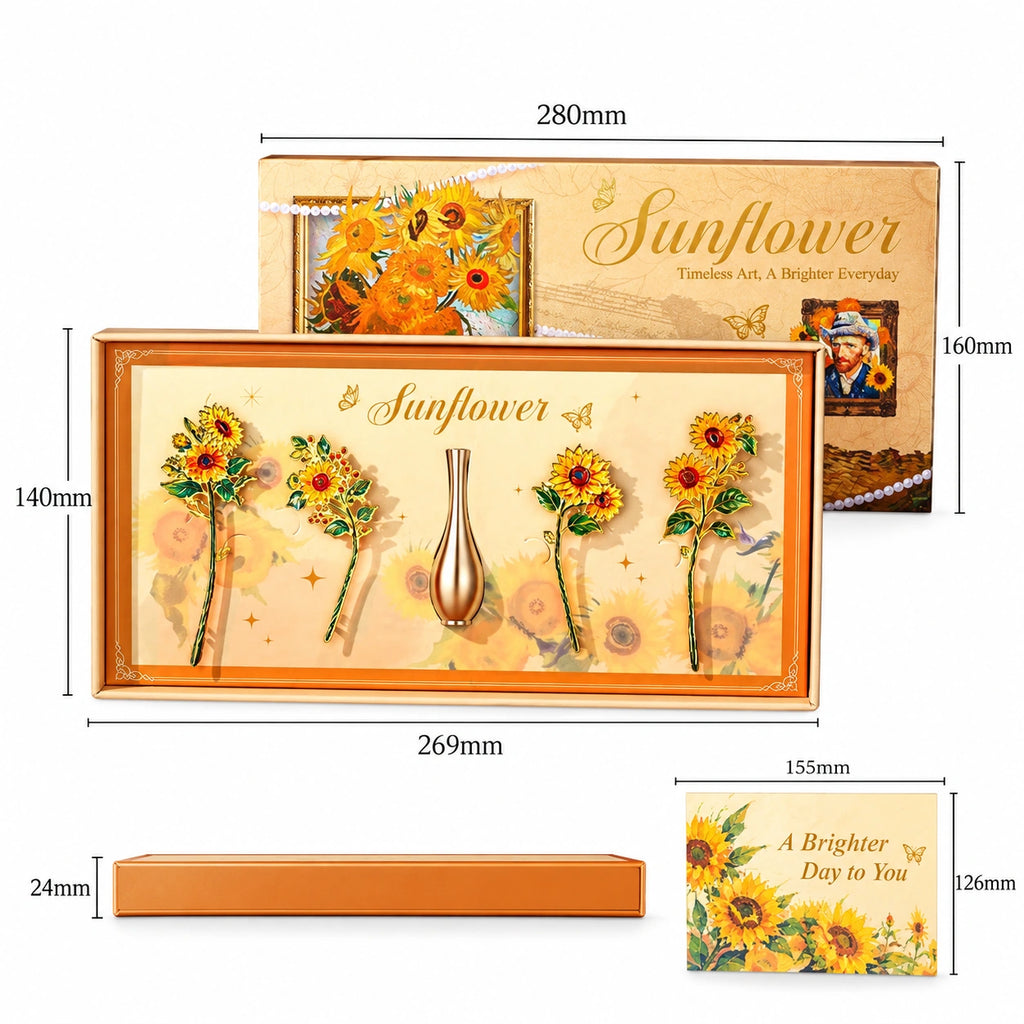 Eastern Aura Sunflower Bookmark Gift Set — product detail image 5