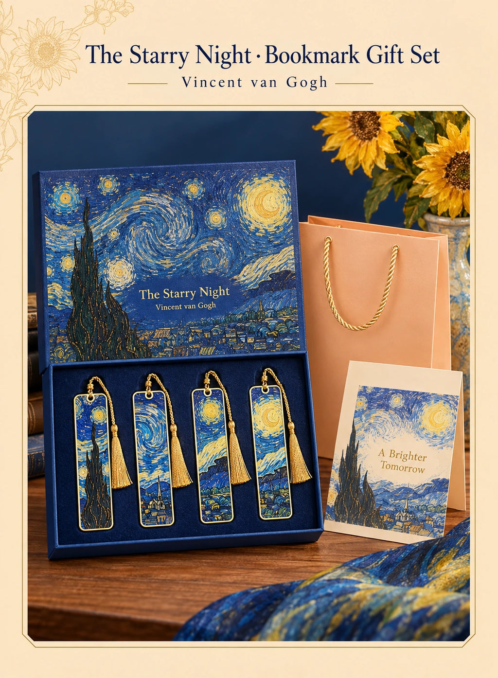 Eastern Aura Van Gogh Starry Night Bookmark Gift Set — product detail image 11