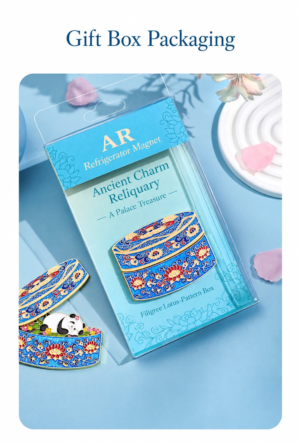 Eastern Aura Lotus Reliquary AR Art Magnet — product detail image 14