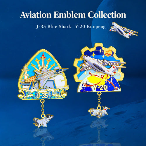 Eastern Aura Aviation Heritage Magnet Badge — hero product image 1