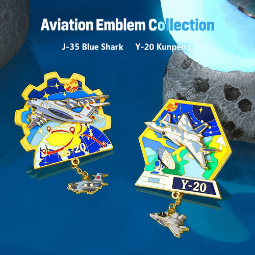Eastern Aura Aviation Heritage Magnet Badge — product detail image 2