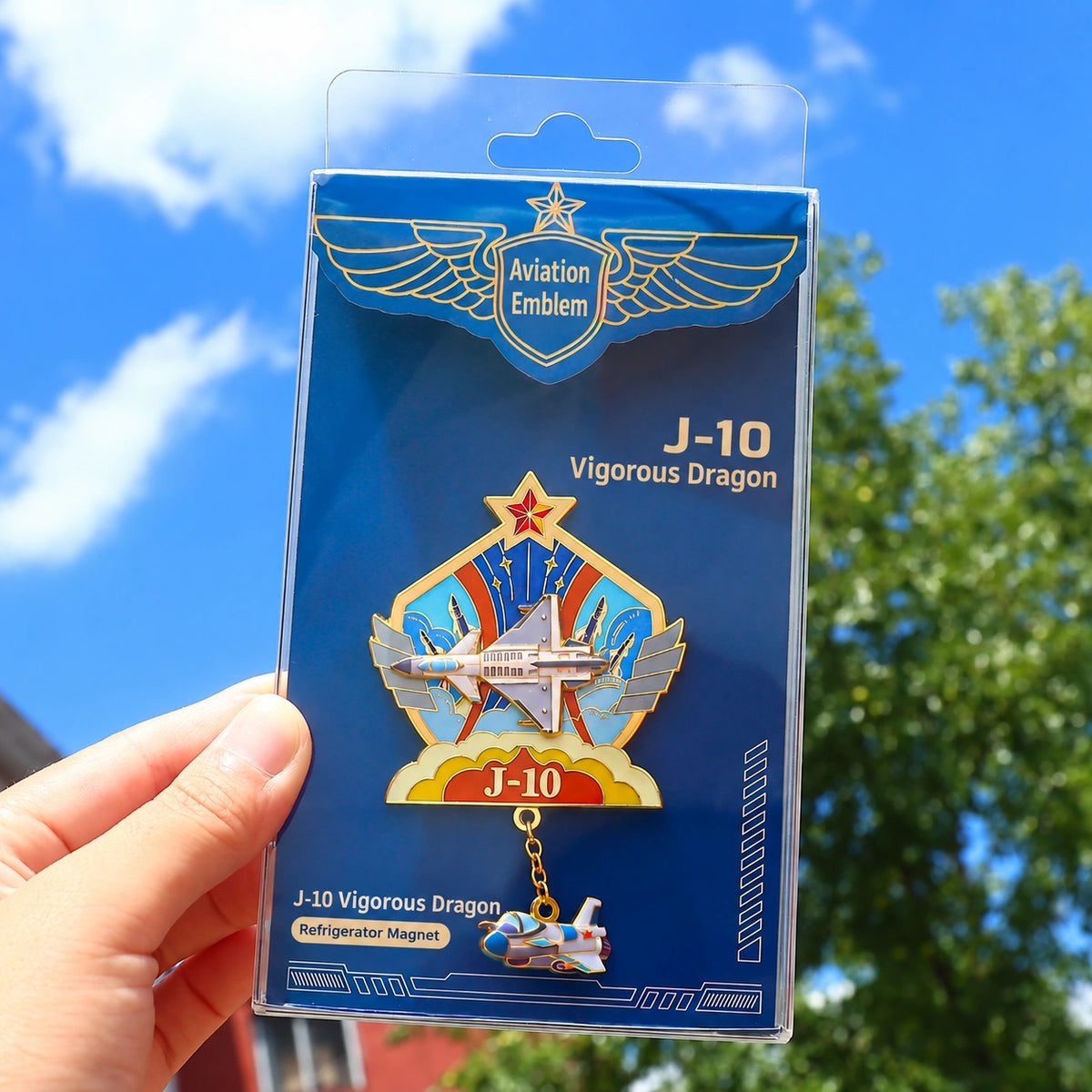 Eastern Aura Aviation Heritage Magnet Badge — product detail image 4
