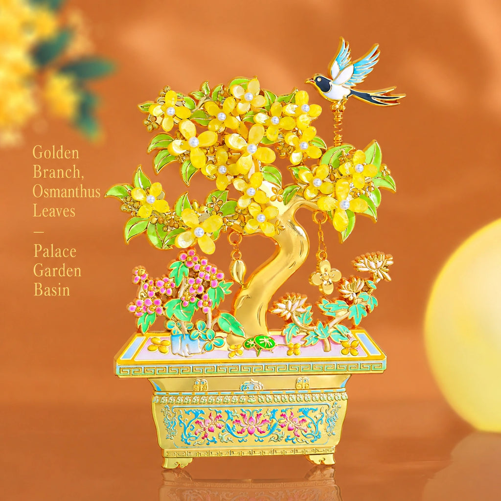 Eastern Aura Golden Laurel Heritage Art Magnet — product detail image 6