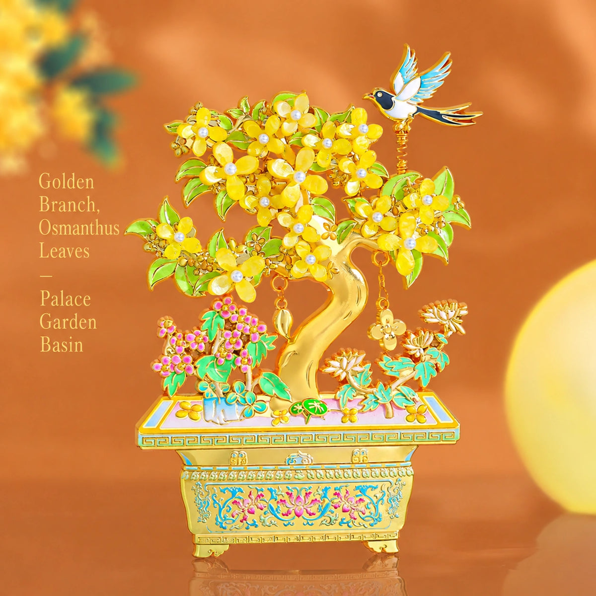 Eastern Aura Golden Laurel Heritage Art Magnet — product detail image 6