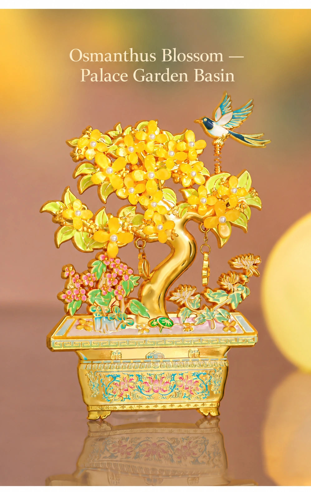 Eastern Aura Golden Laurel Heritage Art Magnet — product detail image 8