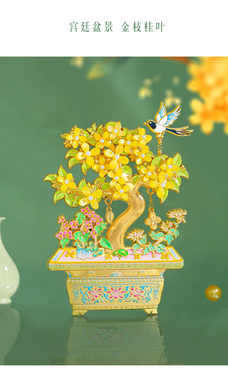 Eastern Aura Golden Laurel Heritage Art Magnet — product detail image 9