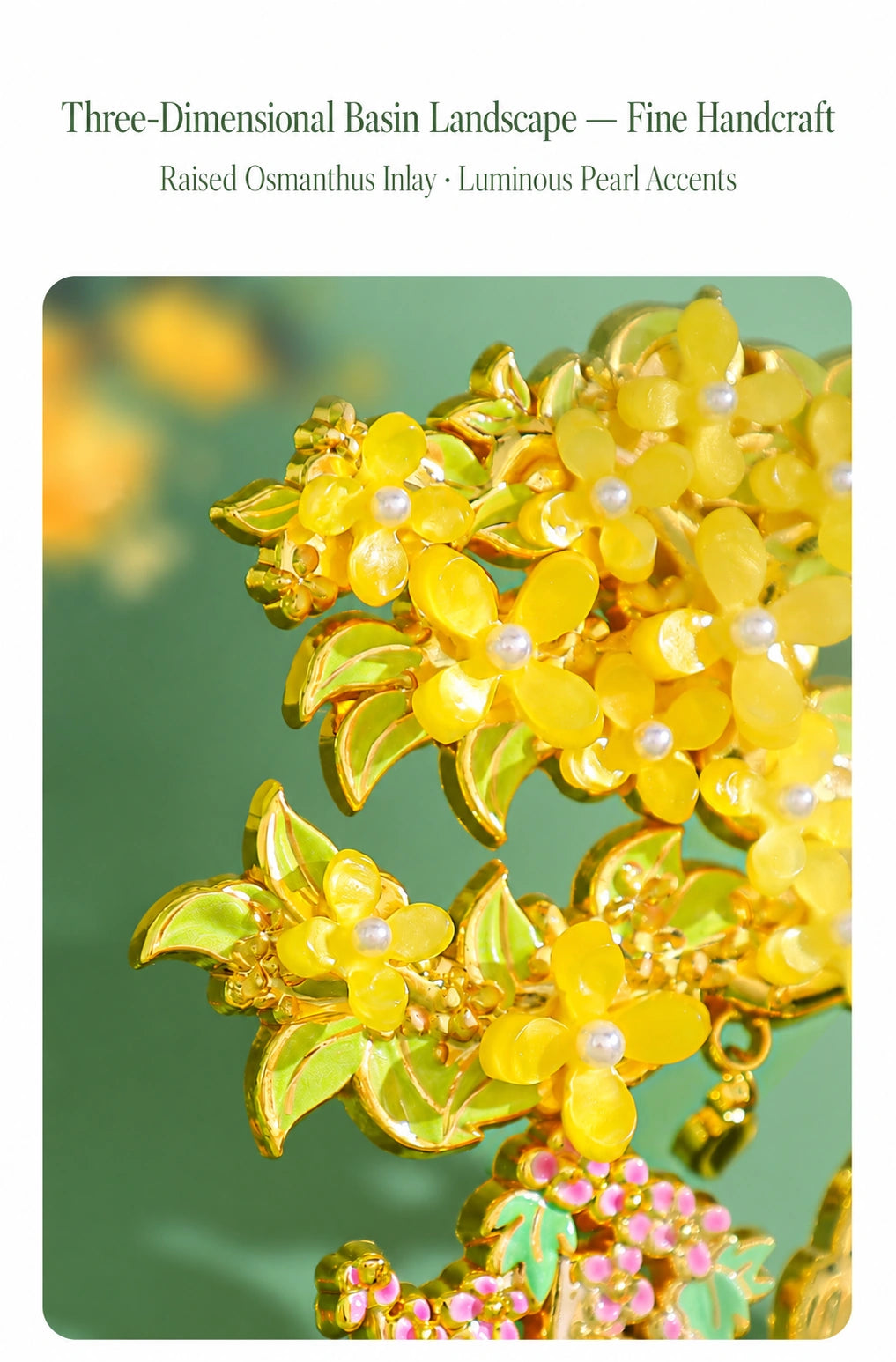 Eastern Aura Golden Laurel Heritage Art Magnet — product detail image 10