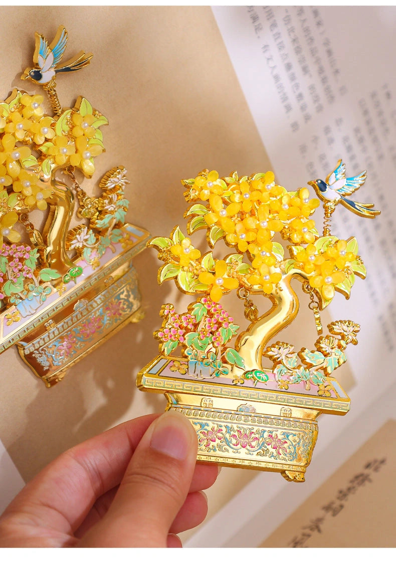 Eastern Aura Golden Laurel Heritage Art Magnet — product detail image 16