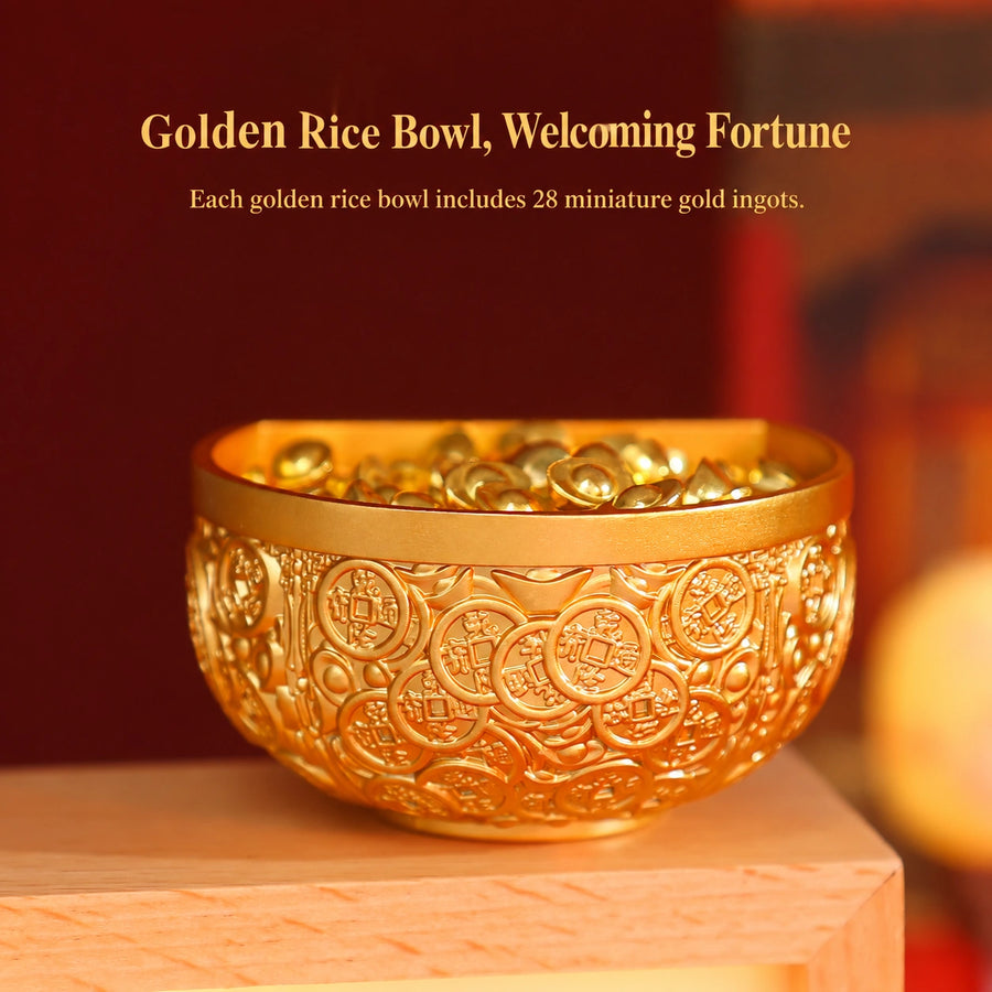 Eastern Aura Imperial Golden Rice Bowl Art Magnet — hero product image 1